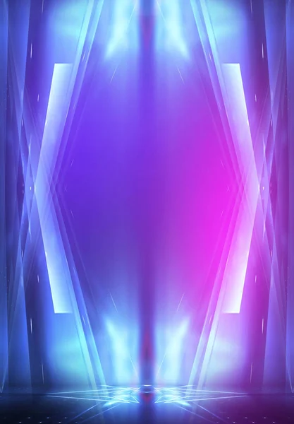 Luz Abstracta Ultravioleta Cinta Diodo Línea Luz Gradiente Violeta Rosa — Foto de Stock