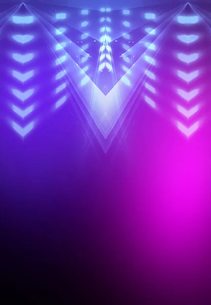 Luz Abstracta Ultravioleta Cinta Diodo Línea Luz Gradiente Violeta Rosa —  Fotos de Stock