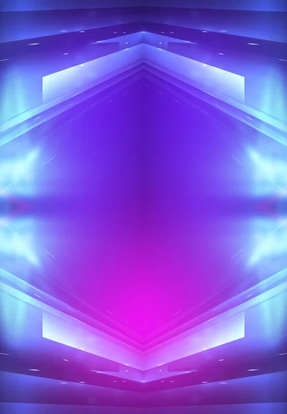 Ultraviolet Abstract Licht Diode Tape Lichtlijn Violet Roze Verloop Moderne — Stockfoto