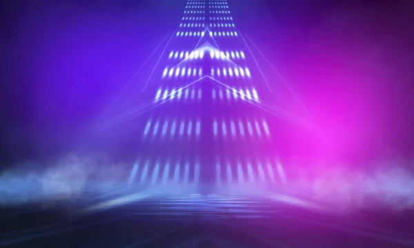 Ultraviolet Abstract Licht Diode Tape Lichtlijn Violet Roze Verloop Moderne — Stockfoto