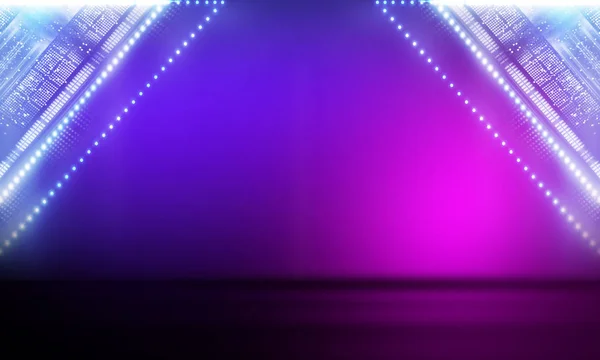 Ultraviolet Abstract Light Diode Tape Light Line Violet Pink Gradient — 스톡 사진