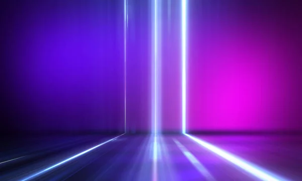 Lumière Abstraite Ultraviolette Ruban Diode Ligne Lumineuse Gradient Violet Rose — Photo