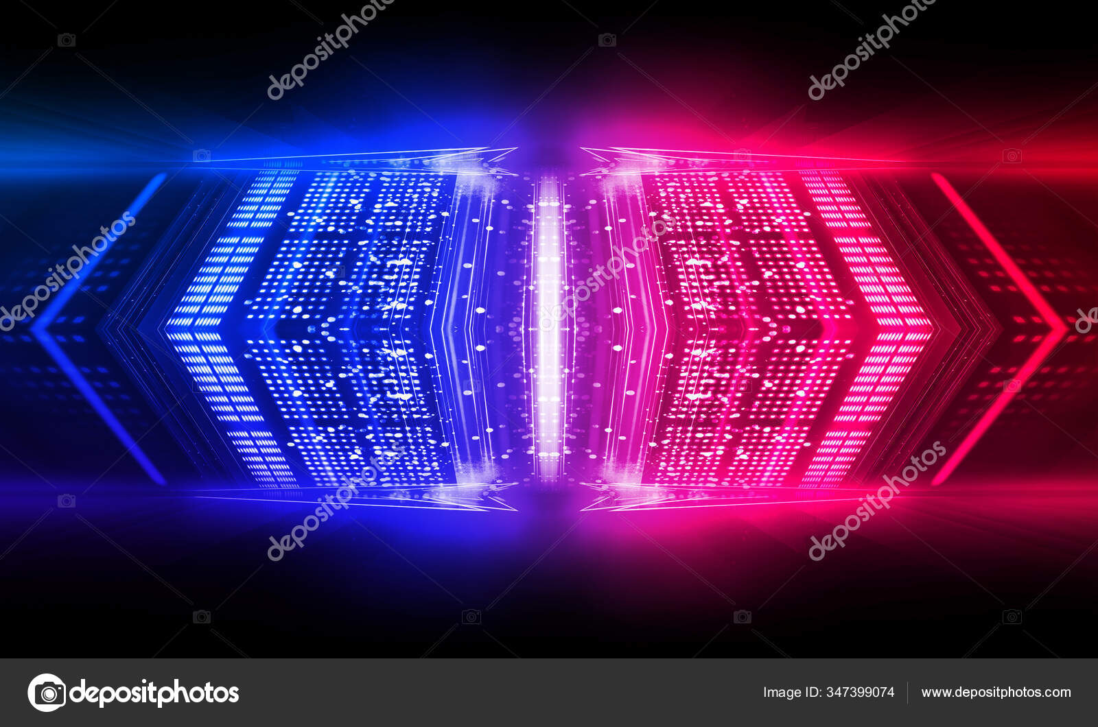 Dark Abstract Futuristic Background Neon Lines Glow Neon Lines Shapes Stock  Photo by ©Vitalina_G 347399074