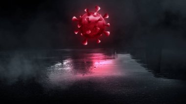 Covid-19, koronavirüs salgını, hücresel ortamda yüzen virüs, koronavirüs gribi geçmişi, viral hastalık salgını, 3 boyutlu virüs, organizma, mikro virüs görüldü..