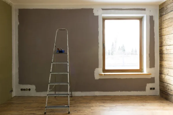 Set of tools for painting wall at home — Stock Photo, Image