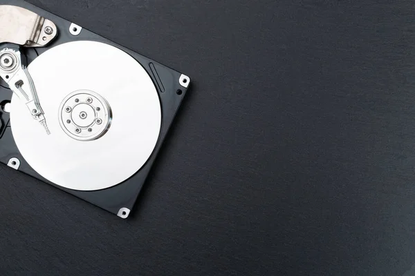 Close up inside of computer hard disk drive — Stock Photo, Image