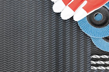 Araba tamir araçları, mavi arkaplanda anahtar takımı