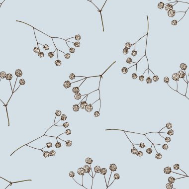 Elle çizilmiş, pürüzsüz bir desen.