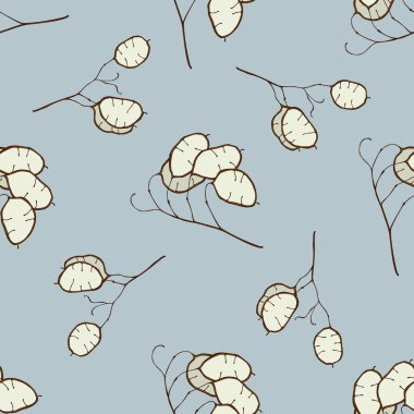 Elle çizilmiş ay desenli kusursuz desen