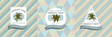 Aloe ile üç renkli etiket