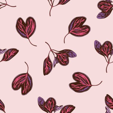 Elle çizilmiş iresine ile pürüzsüz desen