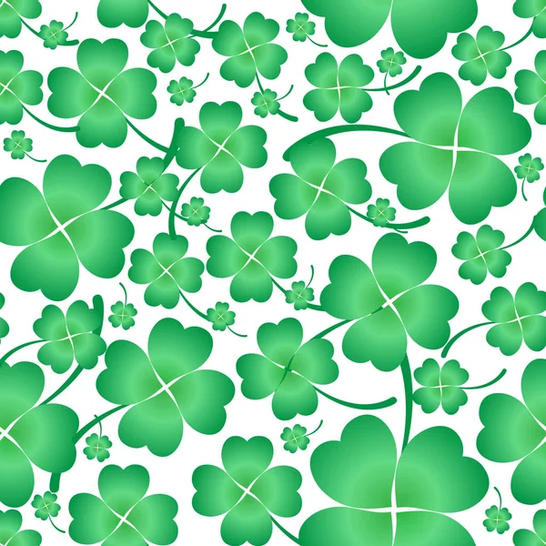 Green Shamrock background — Stock Vector