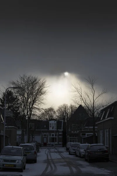 Sun Beaming Through Heavy Cloud Cover — Stock Photo, Image