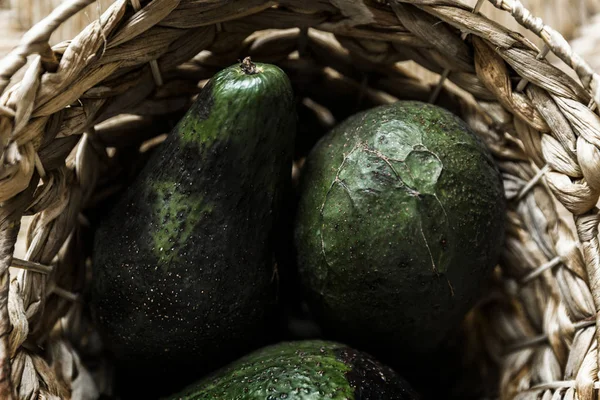 Avocados In Handmade Basket