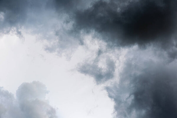 High Contrast Cloudscape Conditions Rolling Past Before The Storm