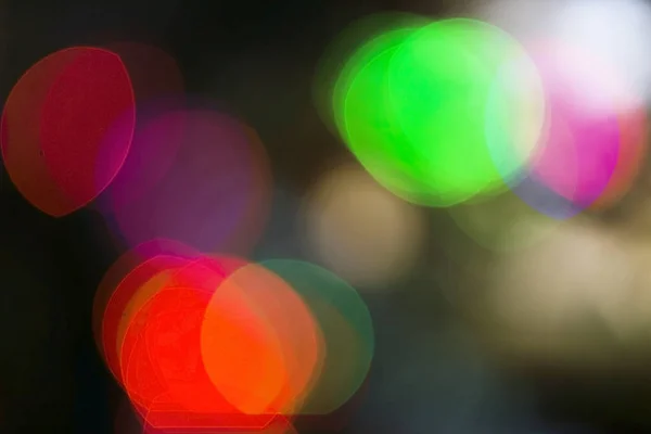 Christmas Tree Lights With Bokeh Effect — Stock Photo, Image