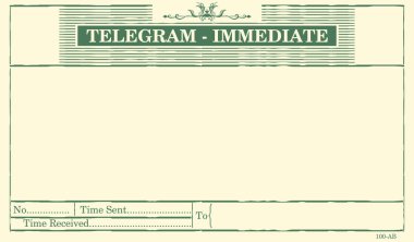 Telgraf boş form