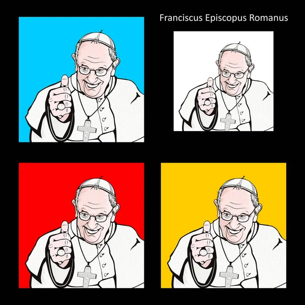 Vatican Vers 2018 François Évêque Rome Latin Franciscus Episcopus Romanus — Image vectorielle