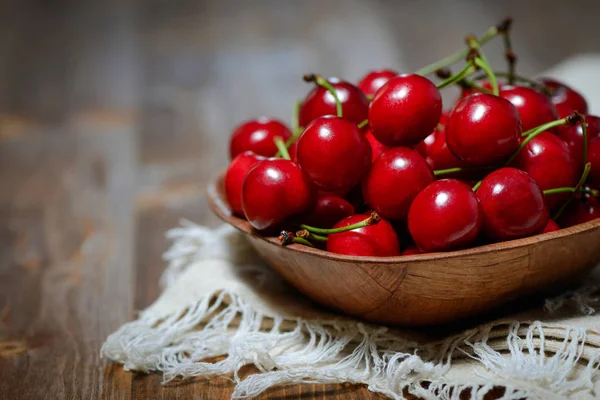 Sweet red cherry background Stock Photo