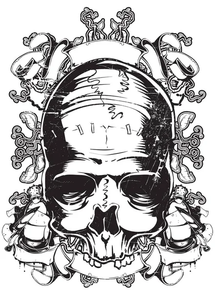 Triest skull vector-formaat beschikbaar — Stockvector