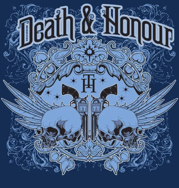 Death Honour Illustration — Stock Vector