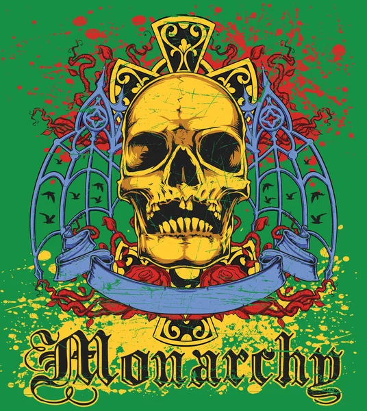 Illustration Stil Der Monarchie — Stockvektor