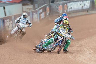 Greg Hancock Önce Michael Jepsen Jensen Stockholm Fim Speed at