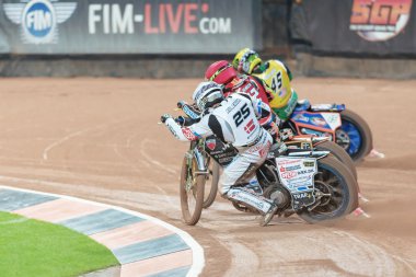 Greg Hancock Önce Michael Jepsen Jensen Stockholm Fim Speed at