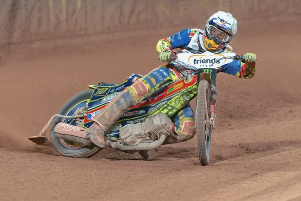 Piotr Pawlicki (POL) in testa a Stoccolma FIM Speedway Grand — Foto Stock