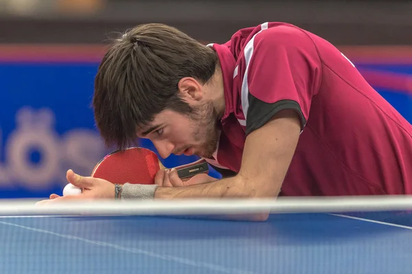 Benjamin Brossier al torneo di ping pong SOC al sono — Foto Stock