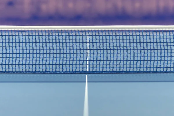 Netz beim Tischtennisturnier in der Arena eriksdalshal — Stockfoto