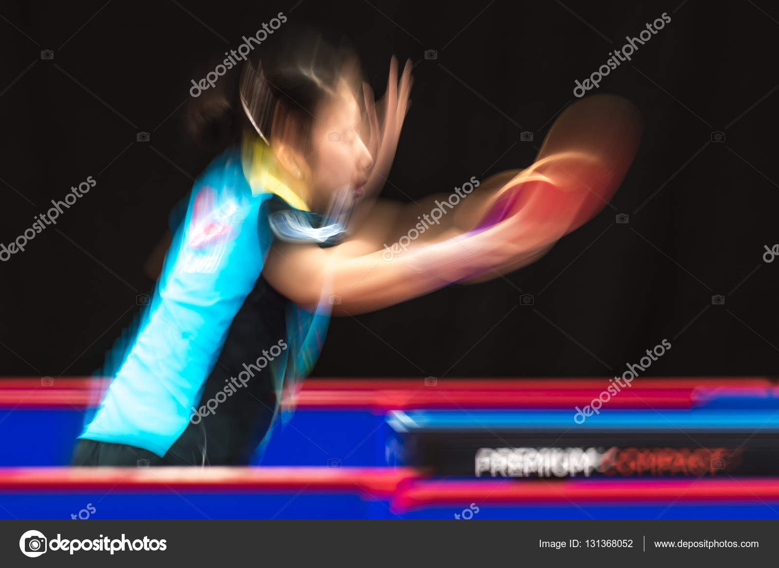 Sakura Mori (JPN) vs Jihee Jeon (KOR) in the table tennis tourna