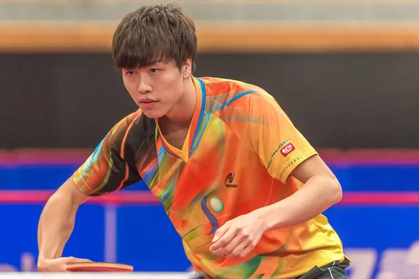 Chen Ting Liao (TPE) vs Kenta Tazoe (JPN) en la t capaz de tenis t — Foto de Stock