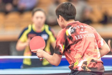 Kore ve Taipei arasındaki kadın Masa Tenisi çift final 