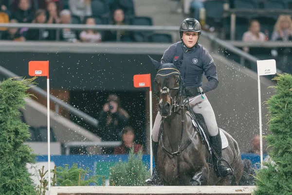 Événement de cross-country intérieur au Sweden International Horse Sho — Photo