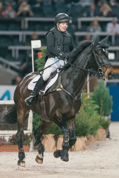 Samantha Birch İsveç'te kapalı Cross Country Event'de ben — Stok fotoğraf