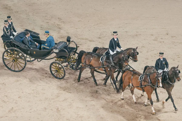 Princ Carl Philip přijíždějící koníkovi, skákání v královskou — Stock fotografie
