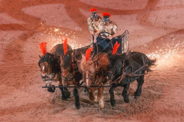 Roma İmparatorluğu'nun savaş arabası olay İsveç uluslararası at Sho