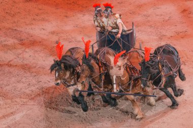 Roma İmparatorluğu'nun savaş arabası olay İsveç uluslararası at Sho