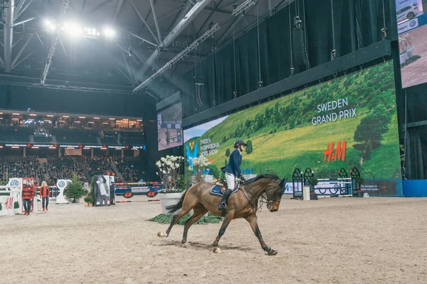 Sweden grand prix beim internationalen Reitturnier in Schweden auf frie — Stockfoto