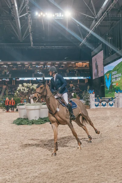 Karin martinsen beim meister der jugendlichen finale in den s — Stockfoto