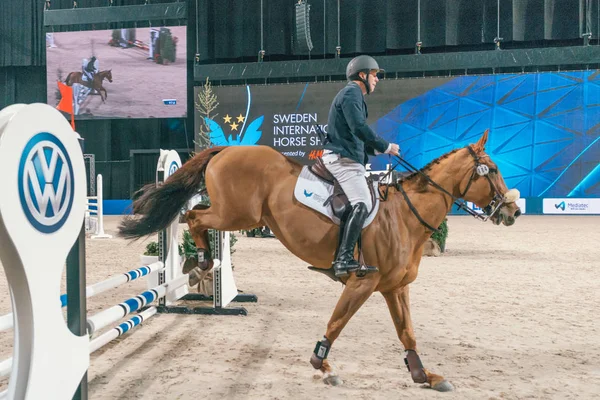 Grand Prix de Suède au Salon International du Cheval de Suède à Frie — Photo