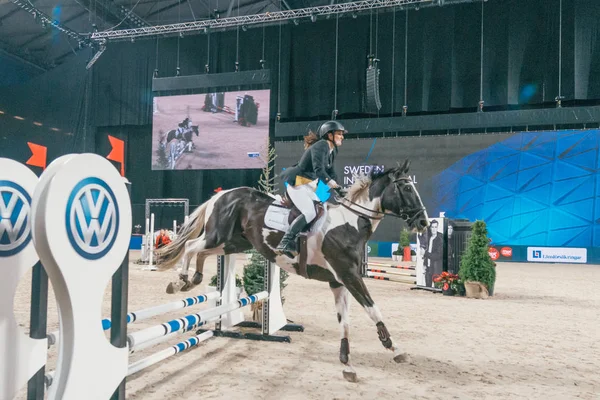 Gran Premio di Svezia al Salone Internazionale del Cavallo di Frie — Foto Stock