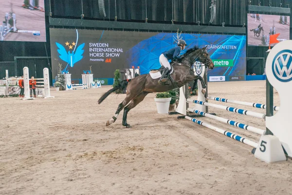 Grand Prix de Suède au Salon International du Cheval de Suède à Frie — Photo