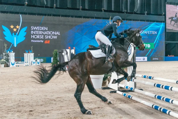 Grand Prix de Suède au Salon International du Cheval de Suède à Frie — Photo