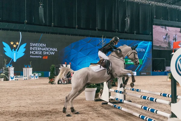 Elfstrand au saut de célébrité dans la Suède International H — Photo