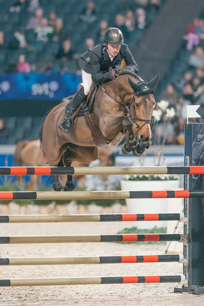 Grand Prix Francie Švédsko Švédsko mezinárodní jezdecká Show na smažené — Stock fotografie