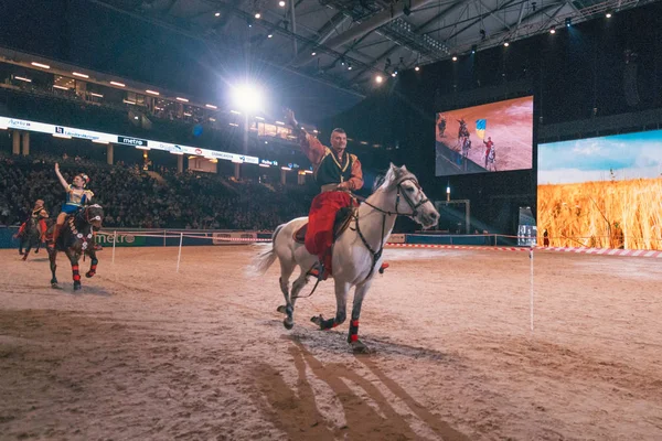 Grand Prix de Suède au Salon International du Cheval de Suède à Frie — Photo