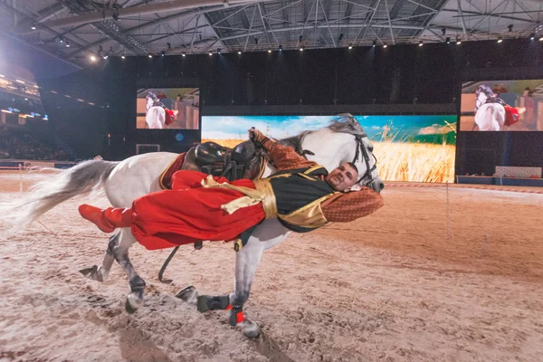 Sverige Grand Prix i Sverige internationella Horse showen på Frie — Stockfoto