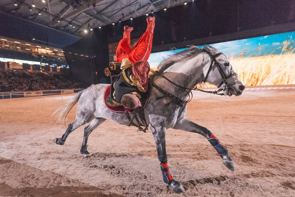 Sweden grand prix beim internationalen Reitturnier in Schweden auf frie — Stockfoto